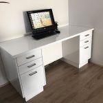 Perth Built-in Study Shelves and Desks with Carter's Cabinets.